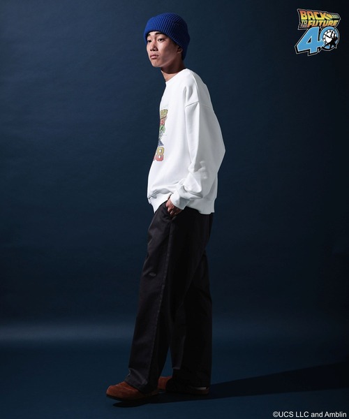 niko and...(ニコアンド)の「【バック・トゥ・ザ・フューチャー】コラボプリントプルオーバー(スウェット・メンズ・ブラック/オフホワイト/ブルー/イエロー・MEDIUM/LARGE)」の10枚目の写真