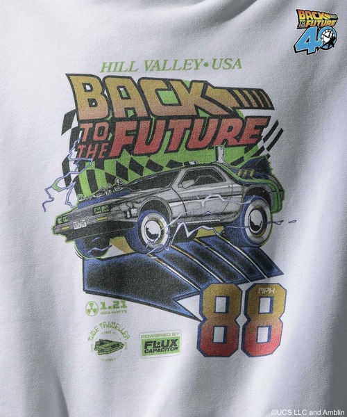 niko and...(ニコアンド)の「【バック・トゥ・ザ・フューチャー】コラボプリントプルオーバー(スウェット・メンズ・ブラック/オフホワイト/ブルー/イエロー・MEDIUM/LARGE)」の5枚目の写真