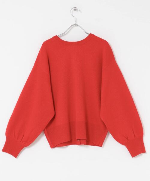 ITEMS URBANRESEARCH(アイテムズ アーバンリサーチ)の「ドットボタンラメニットカーディガン(カーディガン/ボレロ・レディース・グレー/レッド/ブラック・FREE)」の10枚目の写真