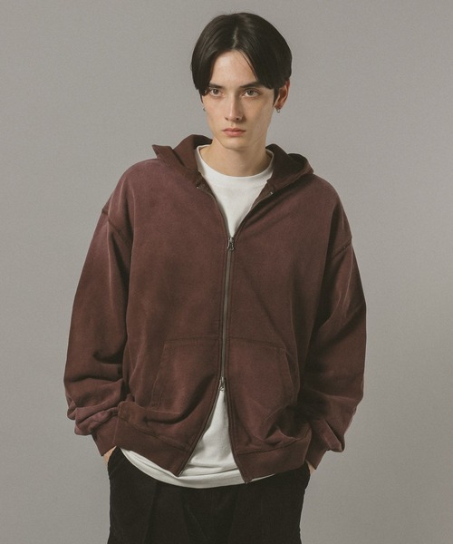 セール】<選べる着丈>VINTAGE DOUBLE ZIP HOODIE / ヴィンテージライク