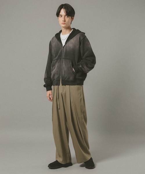 逸品　CHAGE&ASKA　リバーシブルブルゾン　ジャパンヴィンテージ　パーカー セール】<選べる着丈>VINTAGE DOUBLE ZIP HOODIE / ヴィンテージライク
