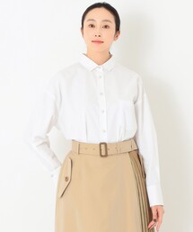 S.ESSENTIALS（エスエッセンシャルズ）の「【AMARC CHANNEL 掲載】パールボタンレギュラーカラーシャツ（シャツ/ブラウス）」