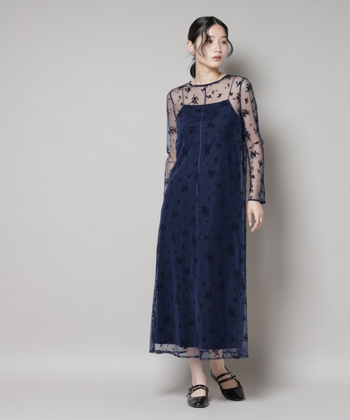 kaene フロッキーベロアawayドレス kaene｜フロッキーベロア2wayドレス | Rakuten Fashion(楽天