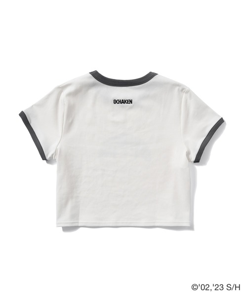 ZOZO(ゾゾ)の「お茶犬 × ZOZOTOWN クロリョク リンガーTシャツ(Tシャツ/カットソー・レディース・グレー/ホワイト・M/S)」の16枚目の写真