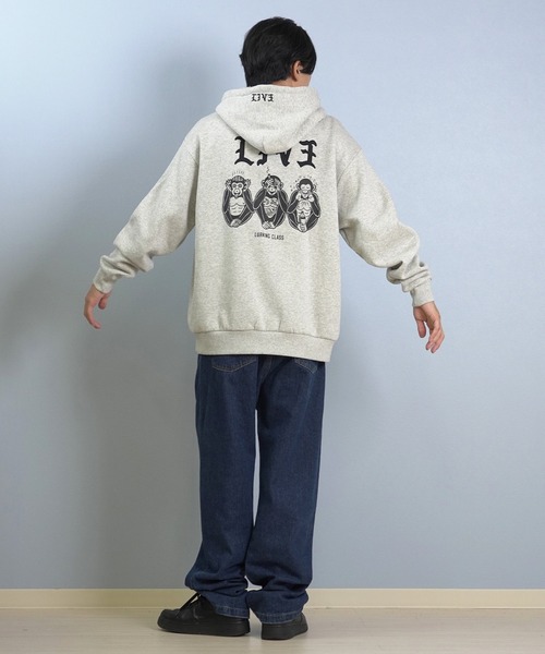 LURKING CLASS(ラーキングクラス)の「LURKING CLASS/ラーキングクラス プルオーバー/パーカー バックプリント ST25FUM01(パーカー・メンズ・グレー/ブラック・XL/L/M)」の13枚目の写真