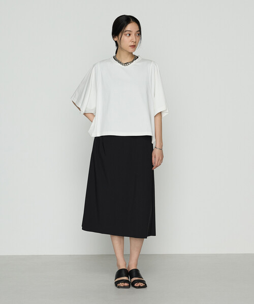 Gabardine K.T(ギャバジンケーティー)の「ユーロジャージーIライン ロングワンピース(ワンピース・レディース・ブラック・7号/9号/11号)」の8枚目の写真