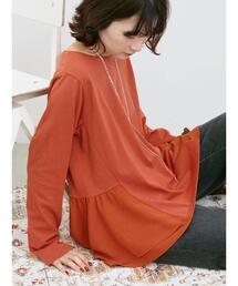 ペプラムドッキングカットソー