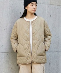 Idnes リバーシブルキルト×ボアジャケット