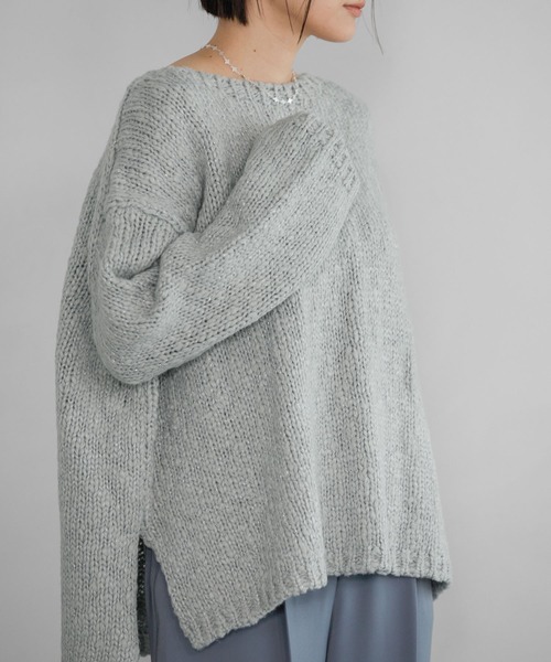 【ELLIE】スラブニット　ブラック 安い 価格ファッション - 【ELLIE】スラブニット ブラック