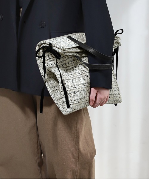 セール】サイドリボンツイードトートバッグ（トートバッグ）｜ANEMONE