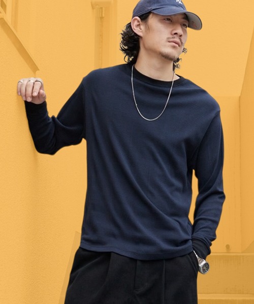 MILLER(ミラー)の「R.P.miller/ミラー パネルリブ CF クルーネック 長袖カットソー 2026年秋冬 秋服 冬服(Tシャツ/カットソー・レディース・ホワイト/ブラック/グレー/ホワイト系/ブラック系/グリーン系その他/ブラック系その他/イエロー/ブルー系その他/ホワイト系その他2・LL/L/M)」の5枚目の写真