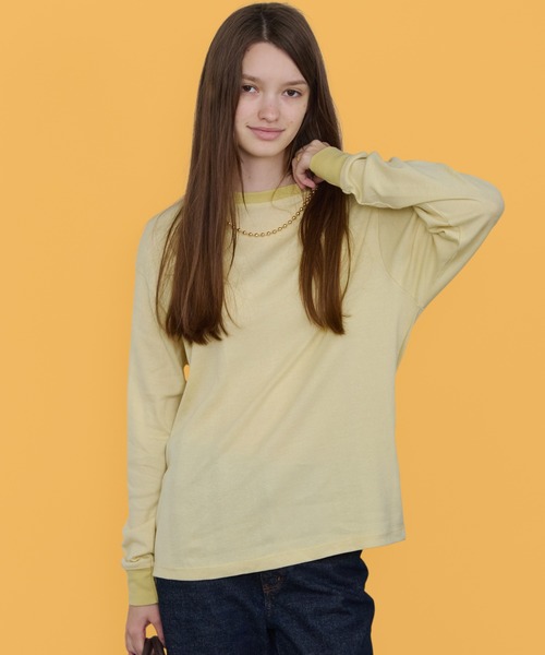 MILLER(ミラー)の「R.P.miller/ミラー パネルリブ CF クルーネック 長袖カットソー 2026年秋冬 秋服 冬服(Tシャツ/カットソー・レディース・ホワイト/ブラック/グレー/ホワイト系/ブラック系/グリーン系その他/ブラック系その他/イエロー/ブルー系その他/ホワイト系その他2・LL/L/M)」の10枚目の写真