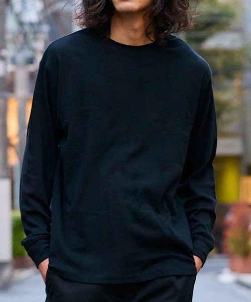 MILLER（ミラー）の「R.P.miller/ミラー パネルリブ CF クルーネック 長袖カットソー（Tシャツ/カットソー・レディース・ホワイト/ブラック/グレー/ホワイト系/ブラック系・LL/L/M）」の4枚目の写真