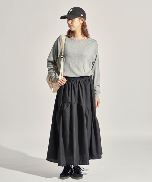 MILLER（ミラー）の「R.P.miller/ミラー パネルリブ CF クルーネック 長袖カットソー（Tシャツ/カットソー・レディース・ホワイト/ブラック/グレー/ホワイト系/ブラック系・LL/L/M）」の17枚目の写真