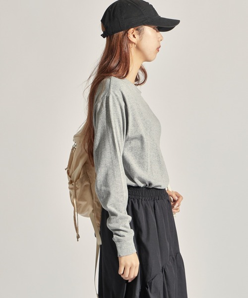 MILLER（ミラー）の「R.P.miller/ミラー パネルリブ CF クルーネック 長袖カットソー（Tシャツ/カットソー・レディース・ホワイト/ブラック/グレー/ホワイト系/ブラック系・LL/L/M）」の15枚目の写真