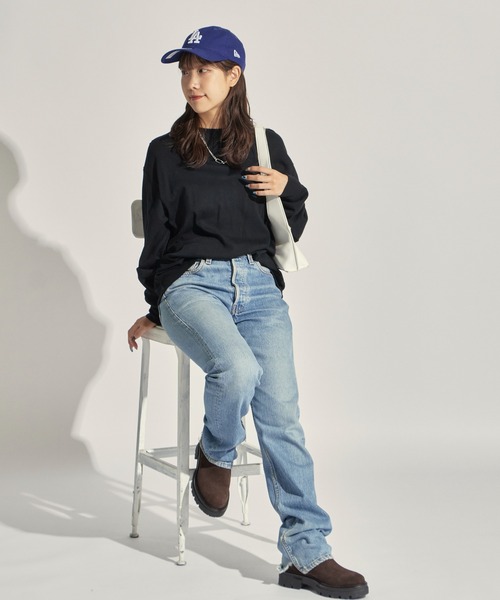 MILLER（ミラー）の「R.P.miller/ミラー パネルリブ CF クルーネック 長袖カットソー（Tシャツ/カットソー・レディース・ホワイト/ブラック/グレー/ホワイト系/ブラック系・LL/L/M）」の6枚目の写真