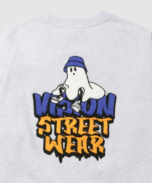 VISION STREET WEAR（ヴィジョンストリートウェア）の「VISION STREET WEAR ゴーストデザインスウェット（スウェット・メンズ・ブラック/オートミール・M/L/XL）」の3枚目の写真