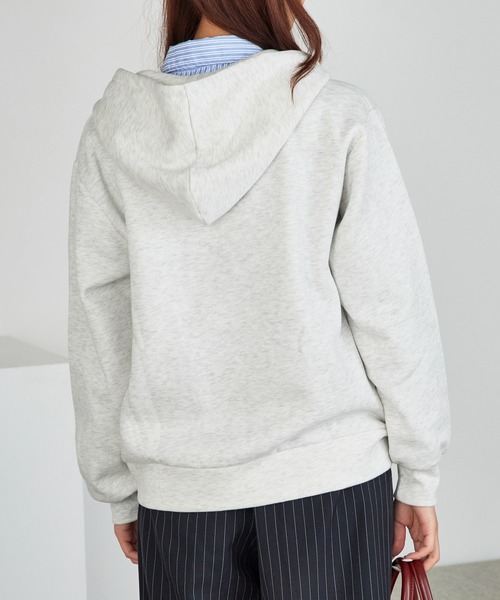 U.S. POLO ASSN.（ユーエスポロアッスン）の「U.S. POLO ASSN./ユーエスポロアッスン 裏起毛 刺繍ロゴ ジップアップパーカー（パーカー・レディース・ネイビー/ブラック/オートミール・M/L）」の21枚目の写真
