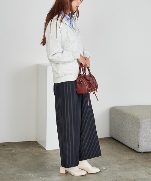 U.S. POLO ASSN.（ユーエスポロアッスン）の「U.S. POLO ASSN./ユーエスポロアッスン 裏起毛 刺繍ロゴ ジップアップパーカー（パーカー・レディース・ネイビー/ブラック/オートミール・M/L）」の18枚目の写真