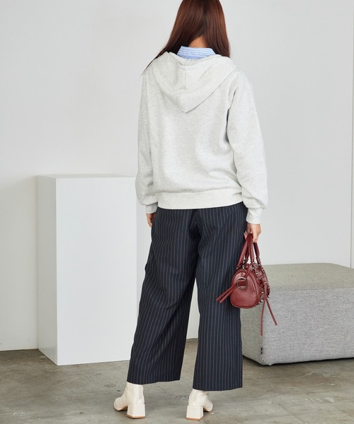 U.S. POLO ASSN.（ユーエスポロアッスン）の「U.S. POLO ASSN./ユーエスポロアッスン 裏起毛 刺繍ロゴ ジップアップパーカー（パーカー・レディース・ネイビー/ブラック/オートミール・M/L）」の17枚目の写真