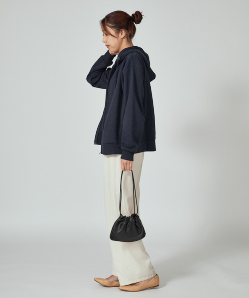 U.S. POLO ASSN.（ユーエスポロアッスン）の「U.S. POLO ASSN./ユーエスポロアッスン 裏起毛 刺繍ロゴ ジップアップパーカー（パーカー・レディース・ネイビー/ブラック/オートミール・M/L）」の11枚目の写真