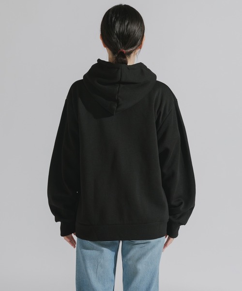 U.S. POLO ASSN.（ユーエスポロアッスン）の「U.S. POLO ASSN./ユーエスポロアッスン 裏起毛 刺繍ロゴ ジップアップパーカー（パーカー・レディース・ネイビー/ブラック/オートミール・M/L）」の8枚目の写真