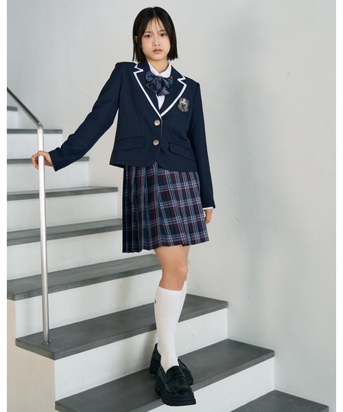 卒服・セレモニー】エンブレムつきラインジャケット（スーツジャケット