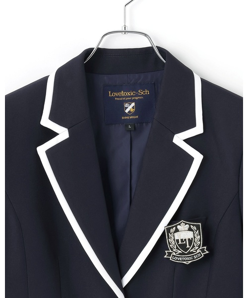 卒服・セレモニー】エンブレムつきラインジャケット（スーツジャケット