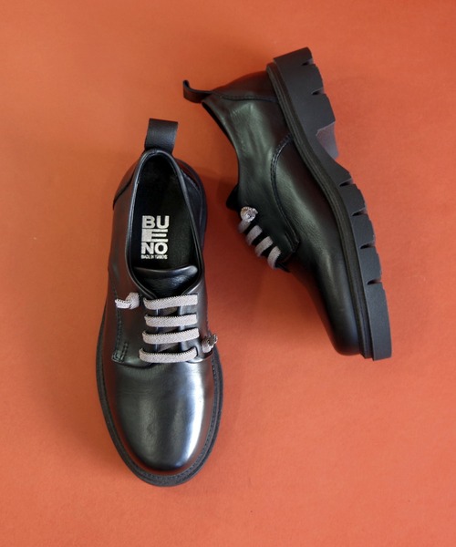 セール】BUENO （ブエノ） / 本革 厚底レースアップシューズ【F1601