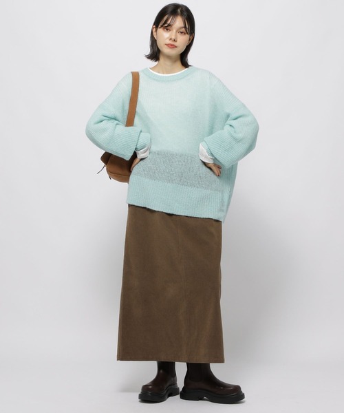 niko and...(ニコアンド)の「シャンブレークシュタイトスカート(スカート・レディース・ブラウン/ライトグレー/ブラック・LARGE/MEDIUM)」の14枚目の写真