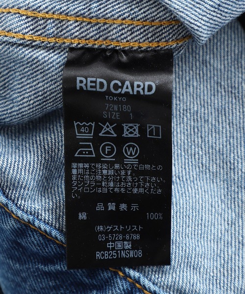 RED CARD TOKYO（レッドカード）の「RED CARD TOKYO / レッドカード トーキョー：【レディース】Lafayette：72W18001[DEA]（デニムジャケット・レディース・インディゴブルー・1）」の7枚目の写真