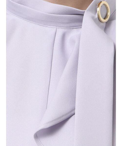 TONAL(トーナル)の「ハイネックアシメボウタイブラウス(シャツ/ブラウス・レディース・ネイビー/ライトブルー/オフホワイト・MEDIUM)」の22枚目の写真