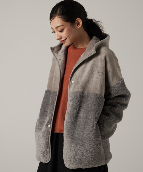 Eddie Bauer（エディーバウアー）の「コージーフード ジャケット（ブルゾン・レディース・グレー/ブラック/ブラウン・S/M/L/XL）」の2枚目の写真