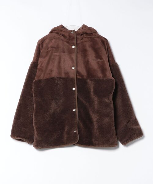 Eddie Bauer（エディーバウアー）の「コージーフード ジャケット（ブルゾン・レディース・グレー/ブラック/ブラウン・S/M/L/XL）」の22枚目の写真
