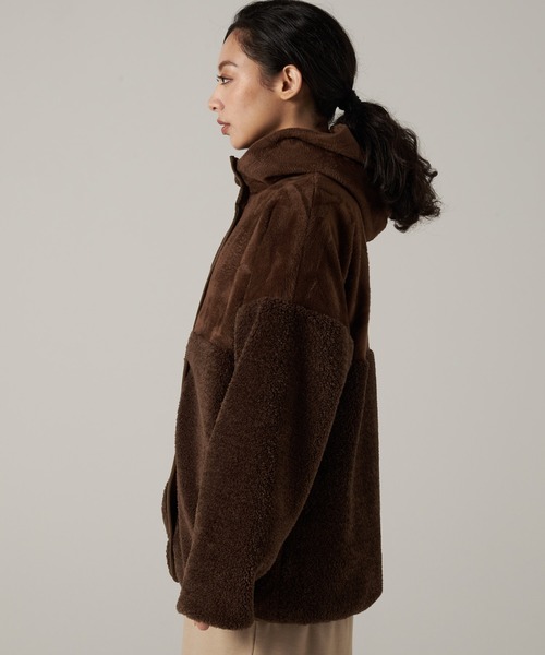 Eddie Bauer（エディーバウアー）の「コージーフード ジャケット（ブルゾン・レディース・グレー/ブラック/ブラウン・S/M/L/XL）」の11枚目の写真