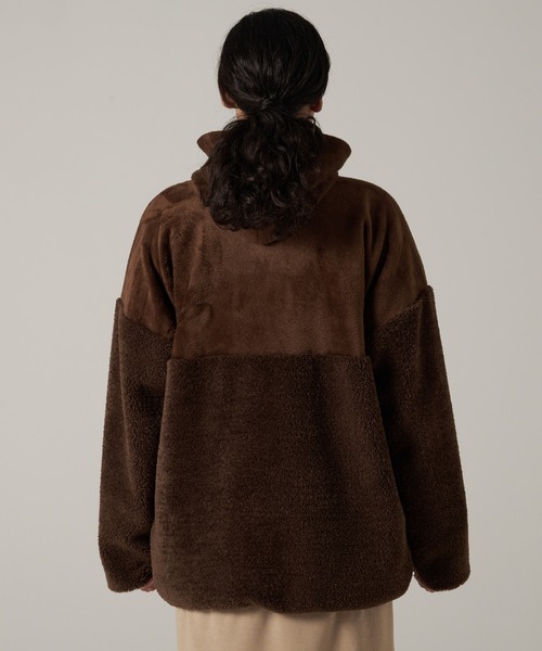 Eddie Bauer（エディーバウアー）の「コージーフード ジャケット（ブルゾン・レディース・グレー/ブラック/ブラウン・S/M/L/XL）」の12枚目の写真