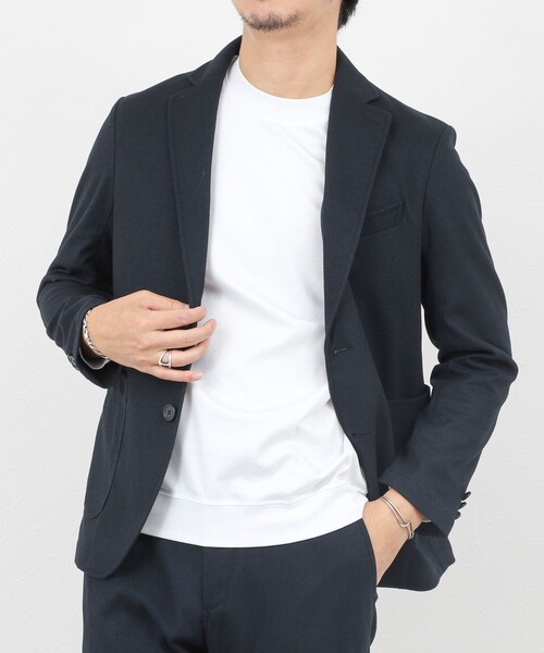 《セットアップ対応》【Active Jersey】ホームスパン ストレッチイージーJK