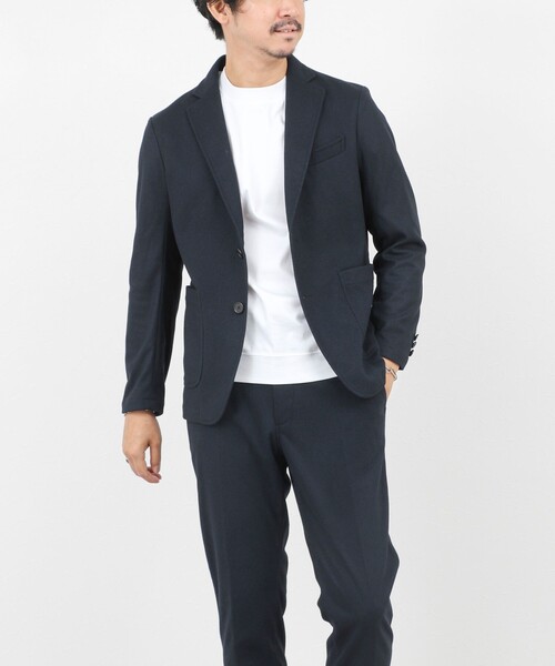 NOLLEY’S（ノーリーズ）の「《セットアップ対応》【Active Jersey】ホームスパン ストレッチイージーJK（テーラードジャケット・メンズ・チャコールグレー/グレー/ネイビー・S/M/XL/XXL/L）」の9枚目の写真