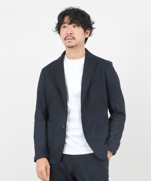 NOLLEY’S（ノーリーズ）の「《セットアップ対応》【Active Jersey】ホームスパン ストレッチイージーJK（テーラードジャケット・メンズ・チャコールグレー/グレー/ネイビー・S/M/XL/XXL/L）」の11枚目の写真