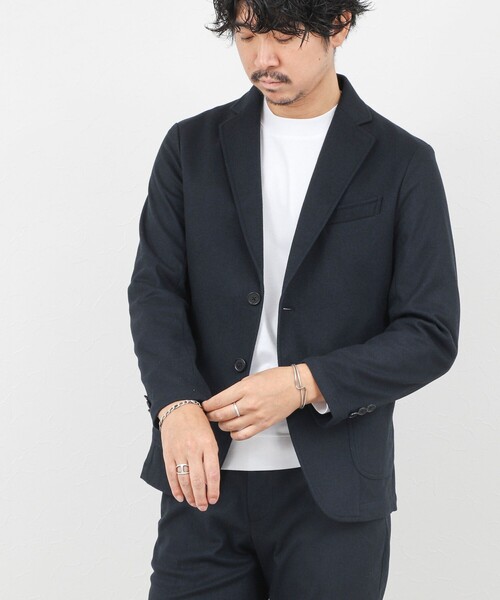 NOLLEY’S（ノーリーズ）の「《セットアップ対応》【Active Jersey】ホームスパン ストレッチイージーJK（テーラードジャケット・メンズ・チャコールグレー/グレー/ネイビー・S/M/XL/XXL/L）」の15枚目の写真