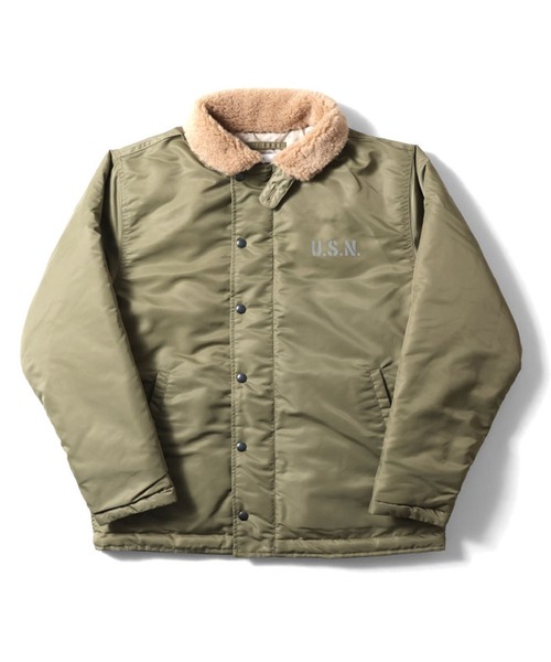 セール】HOUSTON ナイロンN-1デッキジャケット（ミリタリージャケット