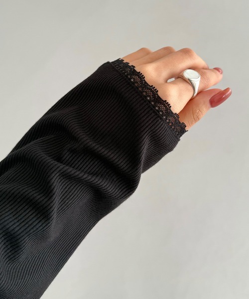 callautia（カラウティア）の「クロップド丈シアーカーディガン（カーディガン/ボレロ・レディース・ブラック/グレー/モカ・SMALL/MEDIUM/LARGE）」の10枚目の写真