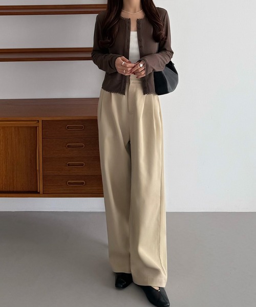 callautia（カラウティア）の「クロップド丈シアーカーディガン（カーディガン/ボレロ・レディース・ブラック/グレー/モカ・SMALL/MEDIUM/LARGE）」の7枚目の写真