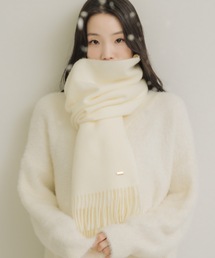 TAO コムデギャルソン フリンジポケットマフラー ホワイト アイボリー TAO コムデギャルソン フリンジポケットマフラー ホワイト アイボリー