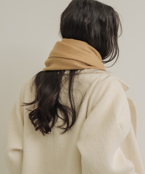 NEUNA（ヌナ）の「ノエルグランマフラー（マフラー・レディース・アイボリー/グレー/キャメル/チャコールグレー/グレイッシュベージュ/ホワイト・FREE）」の16枚目の写真