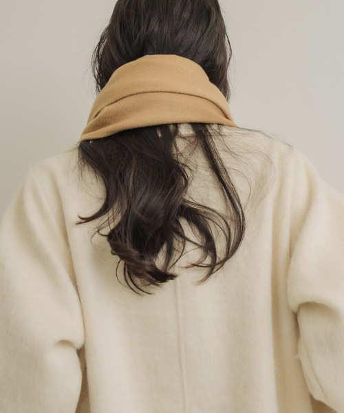 NEUNA（ヌナ）の「ノエルグランマフラー（マフラー・レディース・アイボリー/グレー/キャメル/チャコールグレー/グレイッシュベージュ/ホワイト・FREE）」の14枚目の写真