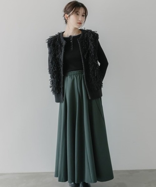 slattgir(スラットジール)の「高身長 フリンジニットベスト(トールサイズ)Essenave(ニット/セーター・レディース・グレー系/ブラック系・TM/TL/TLL/T3L)」の11枚目の写真