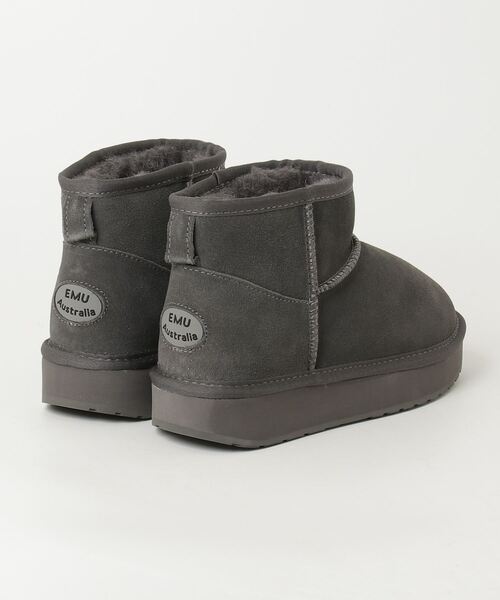 EMU Australia（エミューオーストラリア）の「EMU AUSTRALIA Platform Micro Wool 2.0 エミュー プラットフォーム  ムートンブーツ（ブーツ・レディース・ブラック/ブラウン系1/チャコールグレー・7/8/6）」の22枚目の写真