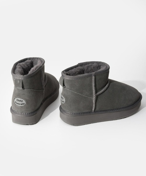 EMU Australia（エミューオーストラリア）の「EMU AUSTRALIA Platform Micro Wool 2.0 エミュー プラットフォーム  ムートンブーツ（ブーツ・レディース・ブラック/ブラウン系1/チャコールグレー・7/8/6）」の14枚目の写真