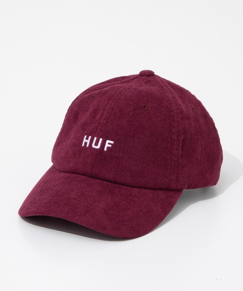 HUF（ハフ）の「HUF OG CORDUROY 6 PANEL CV HAT ハフ オリジナル ロゴ刺繍 コーデュロイ キャップ（キャップ・メンズ・ブラウン系1/ワイン/ブラック・FREE）」の3枚目の写真